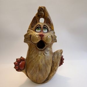 Vintage Large Ceramic Cat Statue